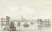 Winter landscape painting on the Zwarte Water near Zwolle - Gerrit Grasdorp — artwork view