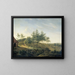 Landelijk landschap met glooiende heuvels - Gerrit Jan Michalis — ingelijst kunstwerk aan de muur