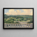 Boschbeek Groenendaal View from the turret towards Lisse Leidsche Vaart and the sea - Gerrit Jan Schouten — framed artwork on a wall