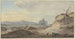 On the right, a sandy slope with a withered tree at the foot of which two women and two men converse - Gerrit Toorenburgh — artwork view