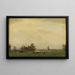 Landscape painting of a prairie on the Spaarne - Gerrit Willem Dijsselhof — framed artwork on a wall