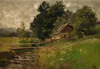 Gertrud Staats - Cottage at a creek.webp