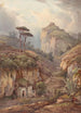 Approche par la terre de la Casa de Spiriti, promenade depuis Naples - Giacinto Gigante — artwork view