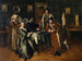 Portret van een familie bijeen rond een tafel - Giacomo Ceruti — weergave van het kunstwerk