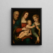 Mystieke Huwelijk van Sint-Catharina van Alexandrië - Giacomo Francia — ingelijst kunstwerk aan de muur