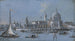 Santa Maria della Salute, Venise en de Punta della Dogana - Giacomo Guardi — weergave van het kunstwerk