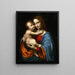 La Vierge à l'Enfant - Giampietrino Giovanni Pietro Rizzoli — framed artwork on a wall
