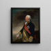 Vice-admiraal Edward Hughes - Gilbert Stuart — ingelijst kunstwerk aan de muur