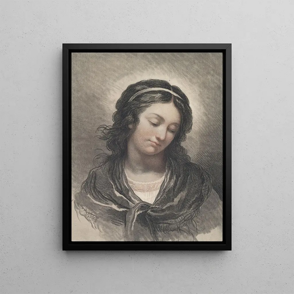 Gilles Demarteau the Elder - Head Of A Woman Looking Down.webp