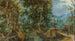 Landscape painting of an extensive wooded scene with a village and a city beyond the mountains - Gillis van Coninxloo — artwork view
