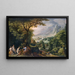 Landscape Painting with the Judgment of Paris - Gillis van Coninxloo — framed artwork on a wall