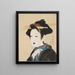 Portret van een vrouw - Gion Seitoku — ingelijst kunstwerk aan de muur