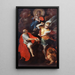 Maagd met Kind met Sint Johannes de Doper en Sint Michaël - Giovanni Ambrogio Figino — ingelijst kunstwerk aan de muur