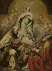 Aanbidding van de Maagd Maria door Sint Petrus en Dionysius Areopagita - Giovanni Antonio Burrini — weergave van het kunstwerk