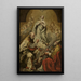 Aanbidding van de Maagd Maria door Sint Petrus en Dionysius Areopagita - Giovanni Antonio Burrini — ingelijst kunstwerk aan de muur