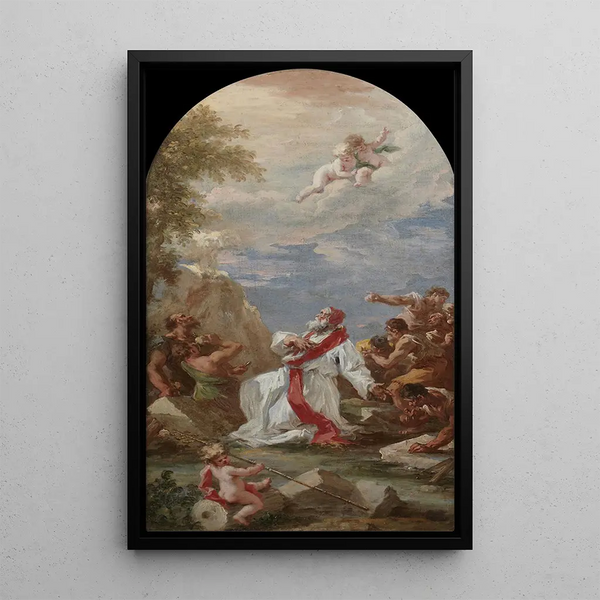 Giovanni Antonio Pellegrini - Pope Clement I Praying for Water.webp