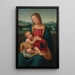 La Vierge à l'Enfant devant un paysage - Giovanni Antonio Sogliani — ingelijst kunstwerk aan de muur