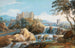 Het kasteel Orsini Bracciano - Giovanni Battista Busiri — weergave van het kunstwerk