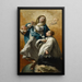 La Vierge en gloire avec Saint Louis de Gonzague - Giovanni Battista Canal — ingelijst kunstwerk aan de muur