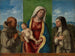 van het Madonna met Kind met de heiligen Franciscus en Clara - Giovanni Battista Cima da Conegliano — weergave van het kunstwerk