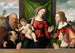 Het Madonna en Kind met heiligen en donateurs - Giovanni Battista Cima da Conegliano — weergave van het kunstwerk