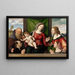 Het Madonna en Kind met heiligen en donateurs - Giovanni Battista Cima da Conegliano — ingelijst kunstwerk aan de muur