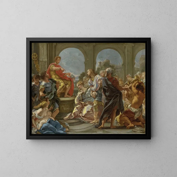 La Tempérance de Scipion - Giovanni Battista Gaulli — ingelijst kunstwerk aan de muur