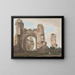 Uitzicht op de ruïnes van de thermen van Caracalla - Giovanni Battista Lusieri — ingelijst kunstwerk aan de muur