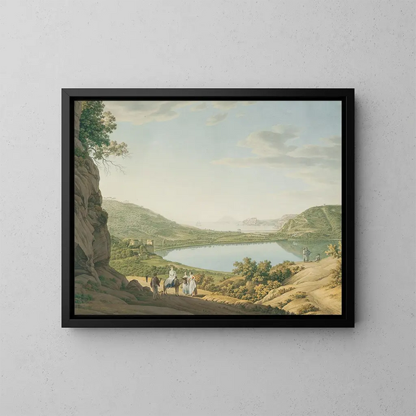 Meer van Averne - Giovanni Battista Lusieri — ingelijst kunstwerk aan de muur
