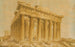 van het Parthenon vanaf het noordwesten - Giovanni Battista Lusieri — weergave van het kunstwerk