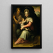 The Rest During the Flight into Egypt - Giovanni Battista Naldini — framed artwork on a wall