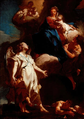 Giovanni Battista Piazzetta - The Virgin Appearing to the Guardian Angel.webp