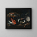 Natuurstudie met vis en oesters - Giovanni Battista Recco — ingelijst kunstwerk aan de muur