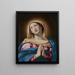De Maagd biddend - Giovanni Battista Salvi da Sassoferrato — ingelijst kunstwerk aan de muur
