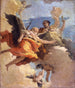 Allegorie van de deugd en de adel - Giovanni Battista Tiepolo — weergave van het kunstwerk