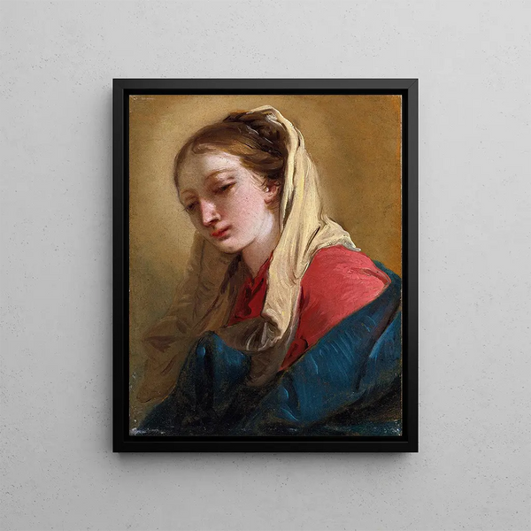 Giovanni Battista Tiepolo - Mary Magdalene In ThreeQuarter View Veiled In A White Cloth.webp