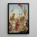 La Rencontre d'Antoine et Cléopâtre - Giovanni Battista Tiepolo — framed artwork on a wall