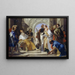 van de Heilige Beschermers van de familie Crotta - Giovanni Battista Tiepolo — ingelijst kunstwerk aan de muur