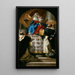 La Vierge et l'Enfant avec les saints Dominique et Hyacinthe - Giovanni Battista Tiepolo — ingelijst kunstwerk aan de muur