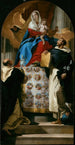 La Vierge et l'Enfant avec les saints Dominique et Hyacinthe - Giovanni Battista Tiepolo — weergave van het kunstwerk