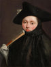 Jonge vrouw met trompehoed - Giovanni Battista Tiepolo — weergave van het kunstwerk