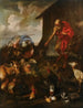 De dieren die de ark van Noach binnengaan - Giovanni Benedetto Castiglione — weergave van het kunstwerk