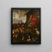De dieren die de ark van Noach binnengaan - Giovanni Benedetto Castiglione — ingelijst kunstwerk aan de muur