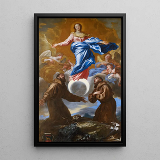 Giovanni Benedetto Castiglione - The Immaculate Conception with Saints Francis of Assisi and Anthony of Padua.webp