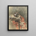 a girl wearing a red shawl - Giovanni Boldini — framed artwork on a wall