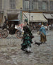 Crossing the street - Giovanni Boldini — artwork view