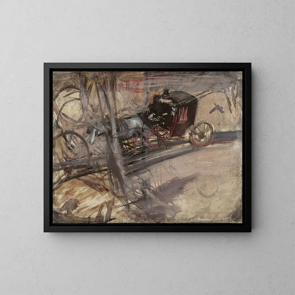 De koetsier - Giovanni Boldini — ingelijst kunstwerk aan de muur
