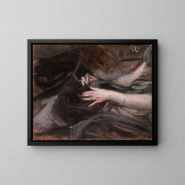 Vrouwen die aan het naaien zijn - Giovanni Boldini — ingelijst kunstwerk aan de muur