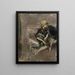 Dame au chapeau jaune avec son chien La Marchesa Casati - Giovanni Boldini — framed artwork on a wall