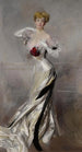 Portret van de gravin Zichy - Giovanni Boldini — weergave van het kunstwerk